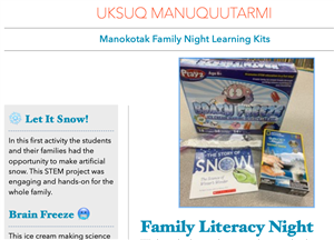 Screenshot of newsletter